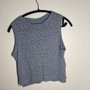 All in Motion blue Sleeveless Muscle Tee Crop